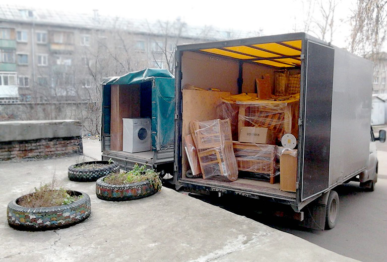 Доставка двуспальной кровати на газели догрузом из Украина, Киев в Россия, Краснодар