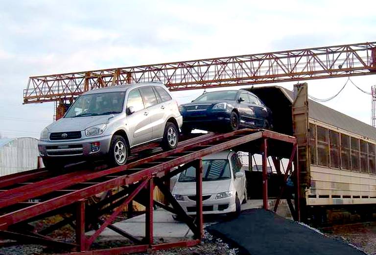 Транспортировка жд сеткой легковой машины цены из Нефтеюганска в Саратов